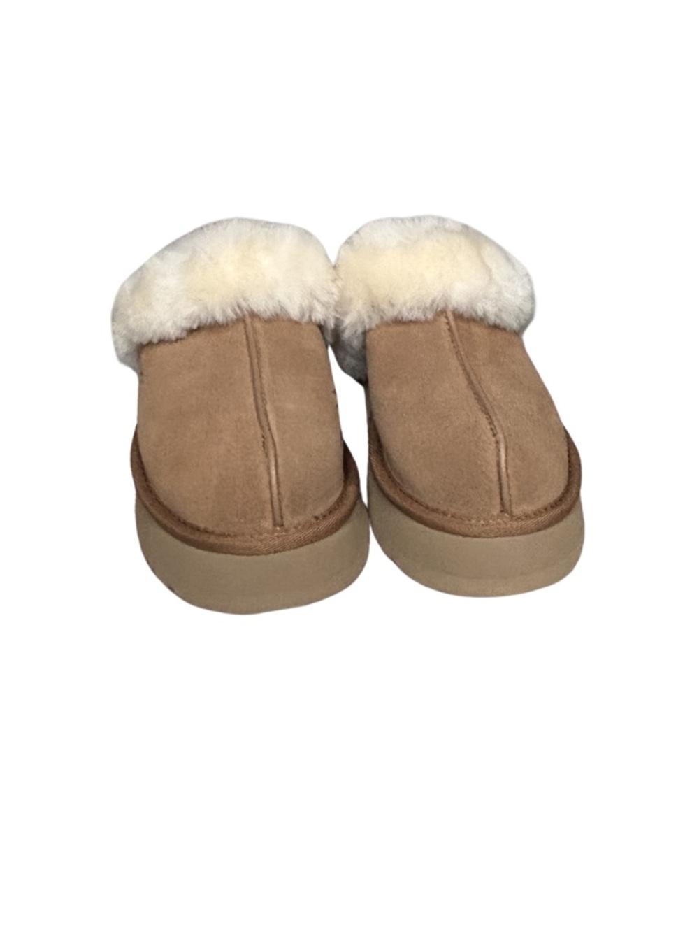 UGG Chestnut Suede Shearling Slip-On